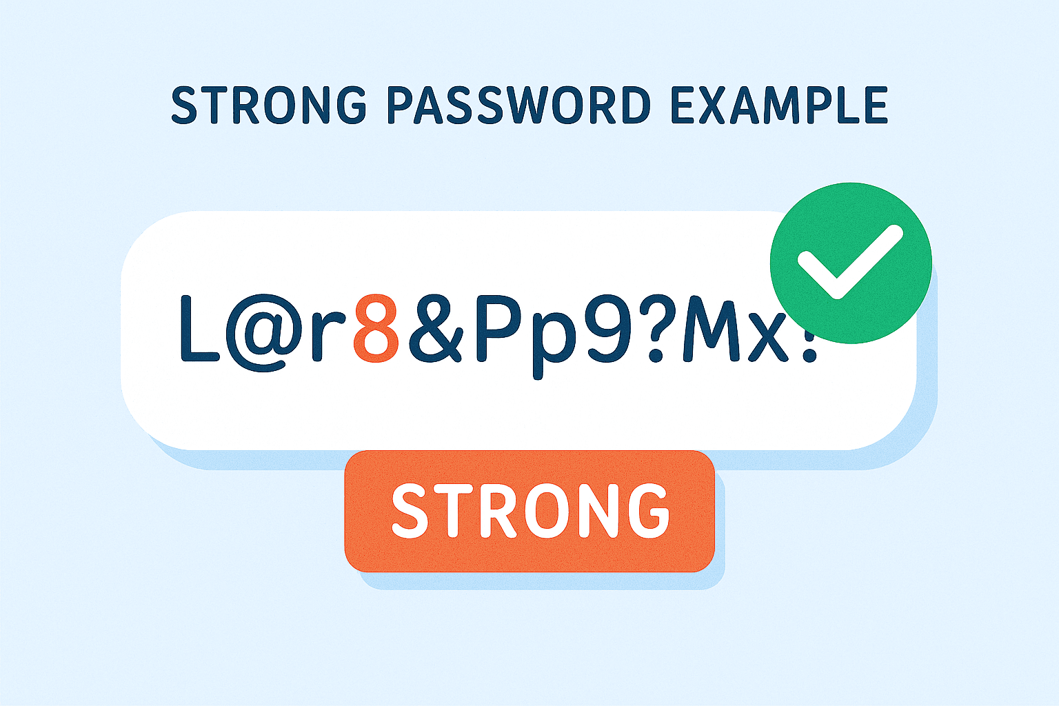storng password vsual example